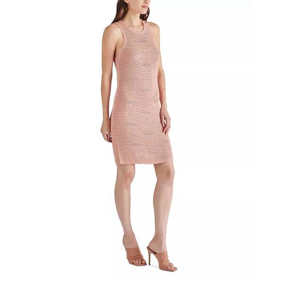 NEW STEVE MADDEN ronnie sweater dress in blush pink - Picture 9 of 10